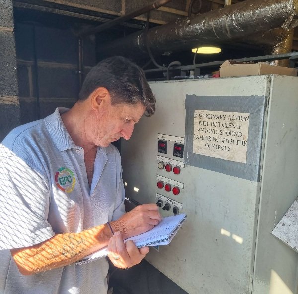 Legionella risk assessment being carried out at a property in Armthorpe Doncaster